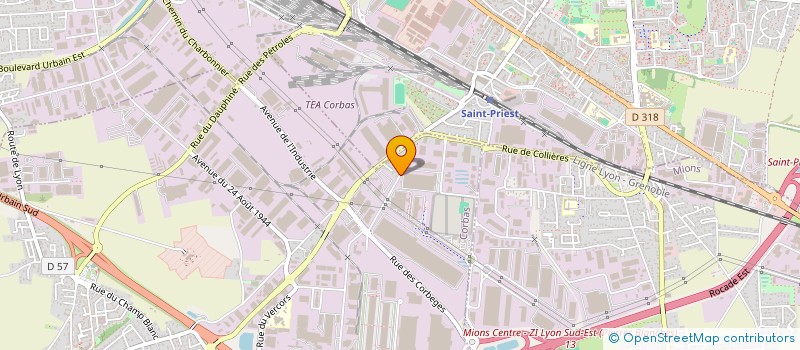 localisation de l'entreprise GENERATION AGENCEMENTS à CORBAS