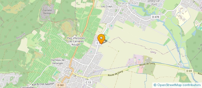 localisation de l'entreprise GENERATION AIRCOOLED  GIVRY