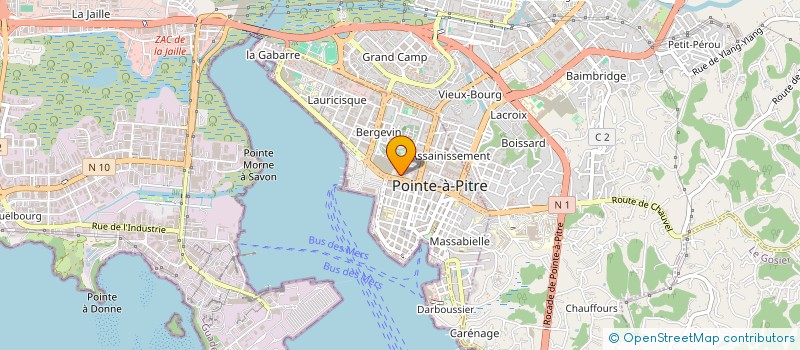 localisation de l'entreprise GENERATION AVANCEE à POINTE A PITRE