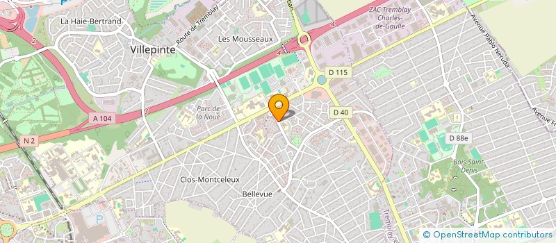 localisation de l'entreprise GENERATION AVISEE à VILLEPINTE