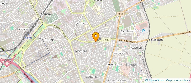localisation de l'entreprise GENERATION BATI à REIMS