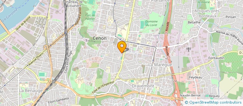 localisation de l'entreprise GENERATION BATIMENT à CENON