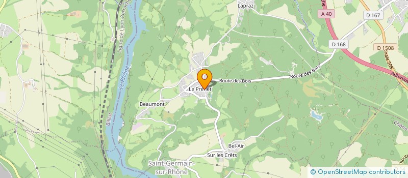 localisation de l'entreprise GENERATION BO  SAINT-GERMAIN-SUR-RHONE