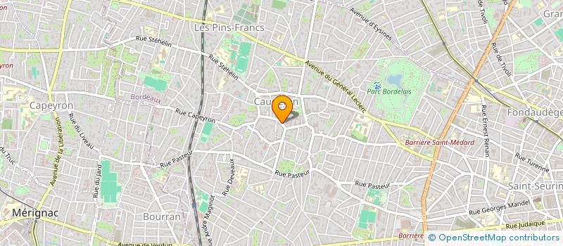 localisation de l'entreprise GENERATION BOIS à BORDEAUX