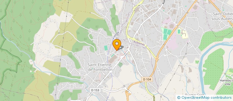 localisation de l'entreprise GENERATION BOIS ARDECHE FORET INNOVATION  SAINT-MICHEL-DE-BOULOGNE