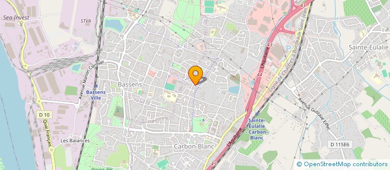 localisation de l'entreprise GENERATION BOXE (G.B.)  CARBON-BLANC