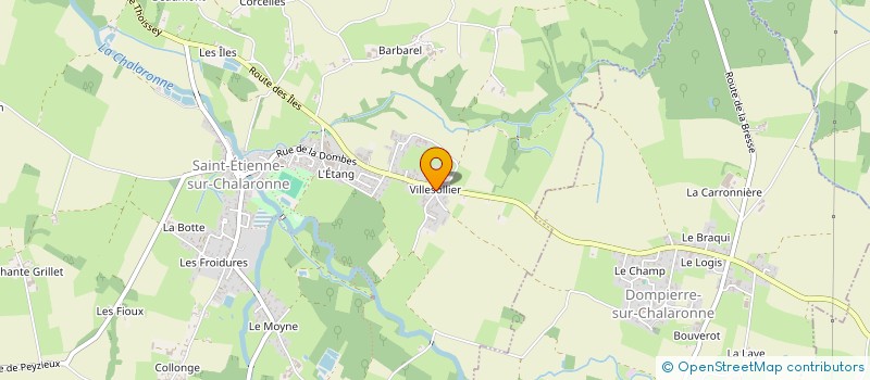 localisation de l'entreprise GENERATION CARPISTE 01  SAINT-ETIENNE-SUR-CHALARONNE