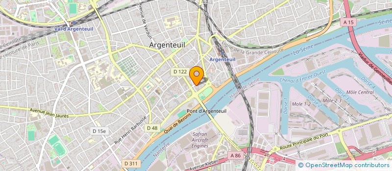 localisation de l'entreprise GENERATION CITOYENNE ET ALTRUISTE (GCA)  ARGENTEUIL