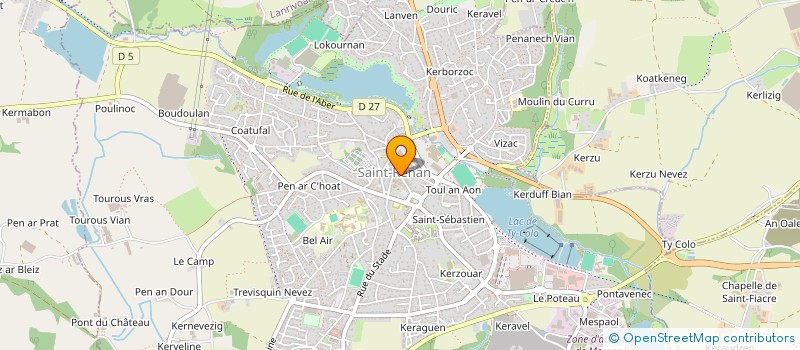 localisation de l'entreprise GENERATION COIFFURE  SAINT-RENAN