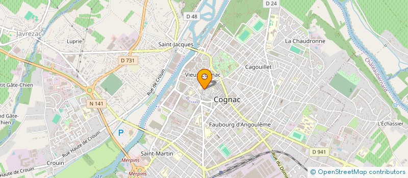 localisation de l'entreprise GENERATION.COM à COGNAC