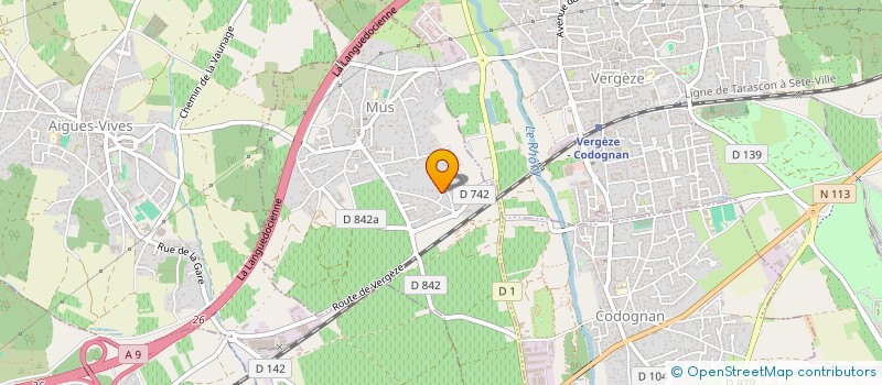 localisation de l'entreprise GENERATION COSTIERES  MUS