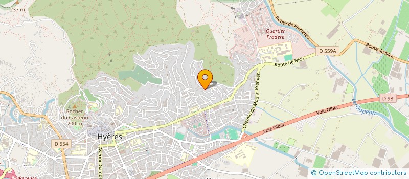 localisation de l'entreprise GENERATION COULEUR MEDITERRANEENNE à HYERES