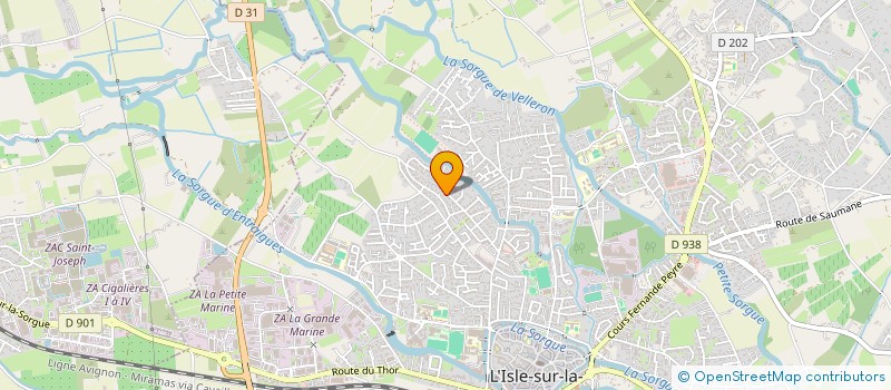 localisation de l'entreprise GENERATION DANSE  L'ISLE-SUR-LA-SORGUE