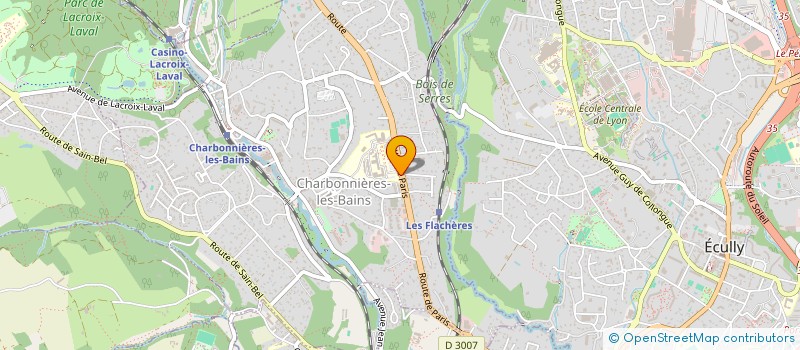 localisation de l'entreprise GENERATION ECOLOGIE EN RHONE ALPES à CHARBONNIERES-LES-BAINS