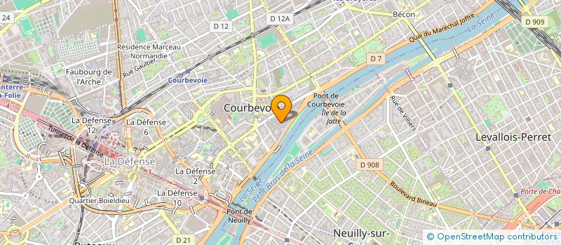 localisation de l'entreprise GENERATION ENTREPRENEUR SANS FRONTIERES à COURBEVOIE
