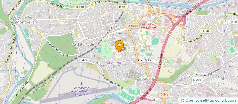 localisation de l'entreprise GENERATION ENVIRO SCIENCES  MONTBELIARD