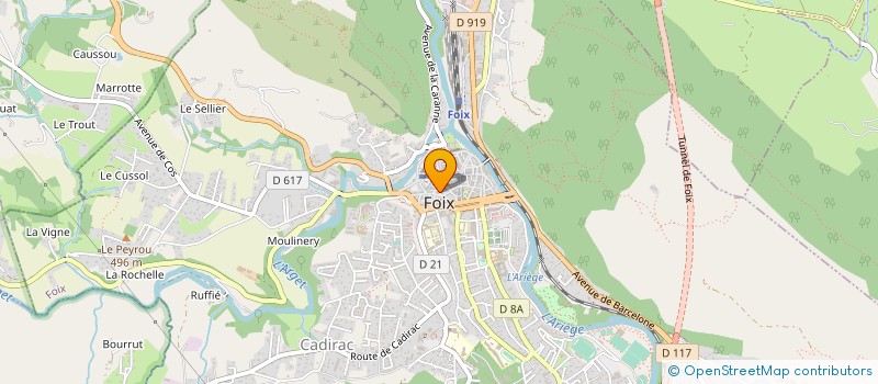 localisation de l'entreprise GENERATION ETUDIANTE FUXEENNE à FOIX