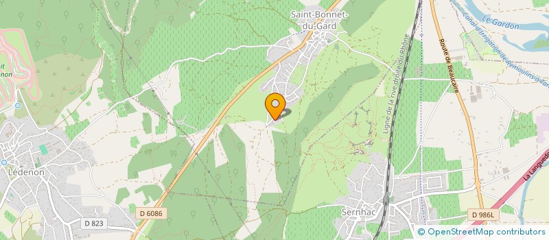 localisation de l'entreprise GENERATION GAIA  SAINT-BONNET-DU-GARD