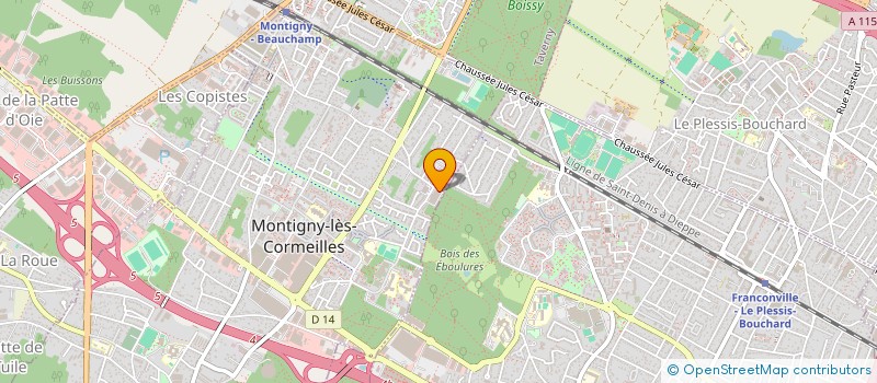 localisation de l'entreprise GENERATION GRAPHIQUE  MONTIGNY-LES-CORMEILLES