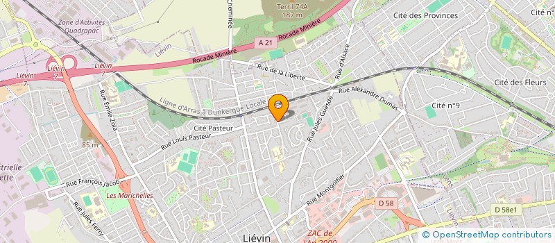 localisation de l'entreprise GENERATION HITS  LIEVIN