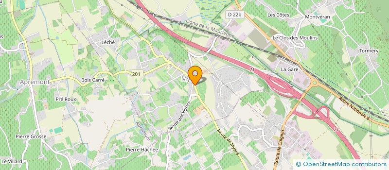 localisation de l'entreprise GENERATION MENUISERIE 73  MYANS