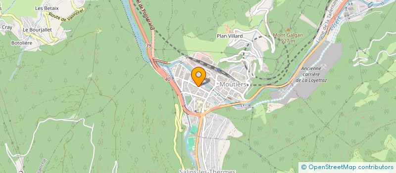 localisation de l'entreprise GENERATION NOUVELLE CONSTRUCTION  MOUTIERS