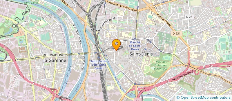 localisation de l'entreprise GENERATION PEINTURE ILE DE FRANCE  SAINT-DENIS