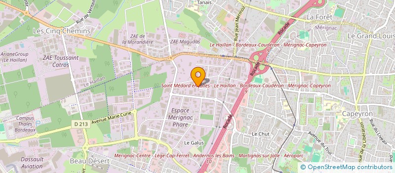 localisation de l'entreprise GENERATION ROBOTS à MERIGNAC