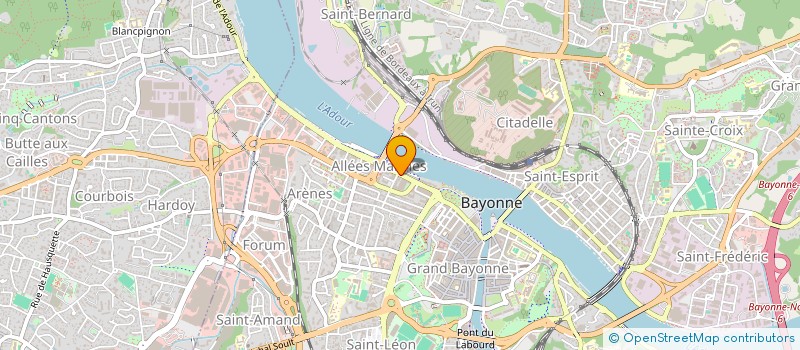 localisation de l'entreprise GENERATION RUGBY PRO à BAYONNE