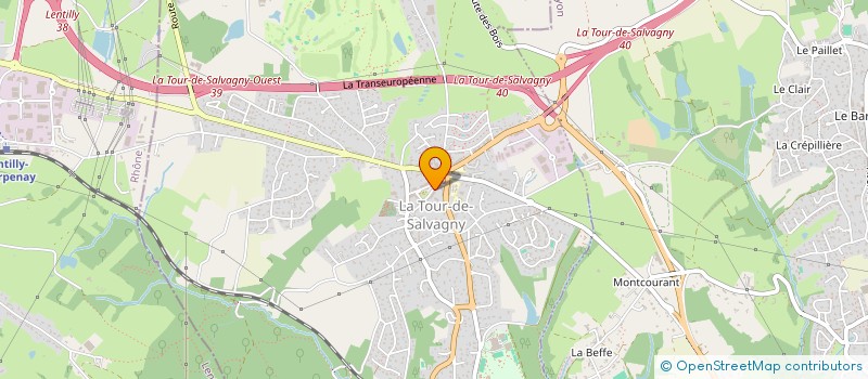 localisation de l'entreprise GENERATION RYTHMES  LA TOUR-DE-SALVAGNY