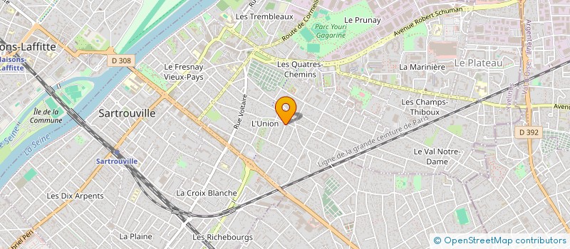 localisation de l'entreprise GENERATION SOFTWARE  SARTROUVILLE