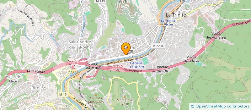 localisation de l'entreprise GENERATION SOLIDAIRE ET SPORTIVE  NICE