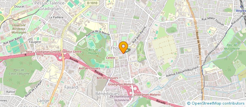 localisation de l'entreprise GENERATION TALENCE ESPOIR  TALENCE