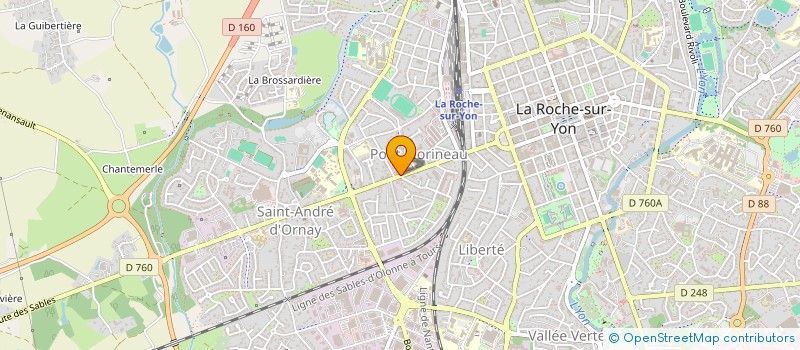 localisation de l'entreprise GENERATION TEXTILE  LA ROCHE-SUR-YON