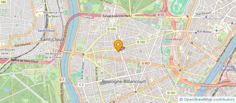localisation de l'entreprise GENERATION UP à BOULOGNE-BILLANCOURT