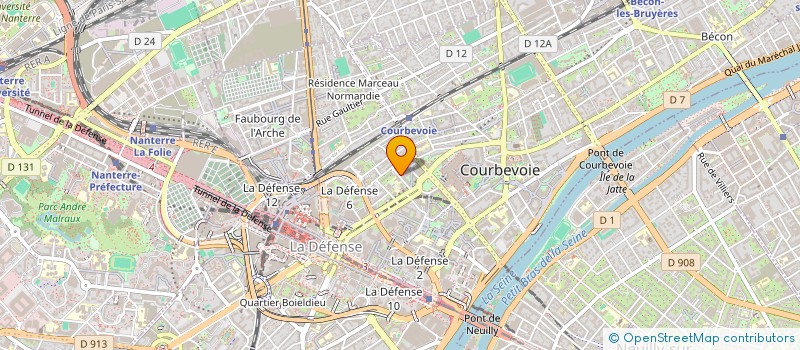 localisation de l'entreprise GENERATION VALEUR  COURBEVOIE