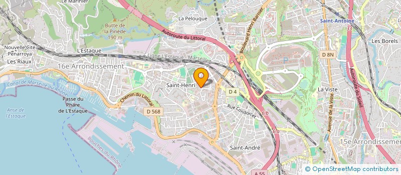 localisation de l'entreprise GENERATION VOYAGEURS TRANSPORTS à MARSEILLE