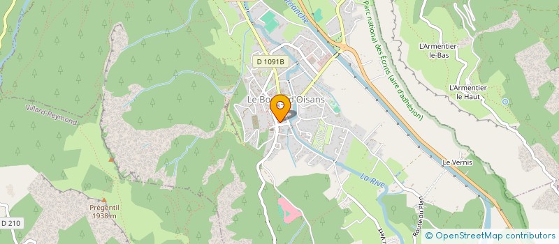 localisation de l'entreprise GENERATIONS ARTIFICES  LE BOURG-D'OISANS