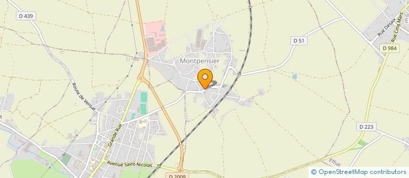 localisation de l'entreprise GENERATIONS MONTPENSIER  MONTPENSIER