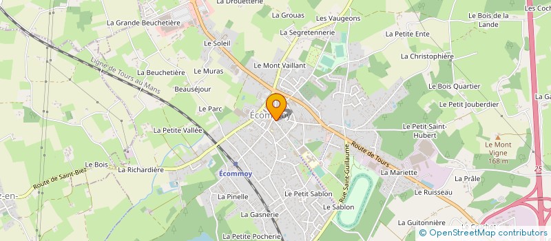 localisation de l'entreprise GENERATIONS MOUVEMENT - ASSOCIATION DES SENIORS DE BERCE BELINOIS  ECOMMOY