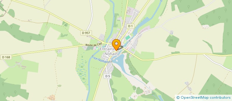 localisation de l'entreprise GENERATIONS MOUVEMENT CLUB D'ENTRAINS SUR NOHAIN  ENTRAINS-SUR-NOHAIN