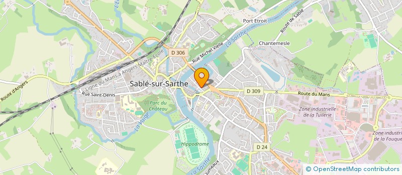 localisation de l'entreprise GENERATIONS MOUVEMENT - PAYS SABOLIEN  SABLE-SUR-SARTHE