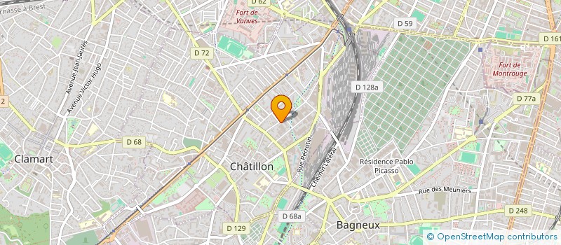 localisation de l'entreprise GENERBAT à CHATILLON