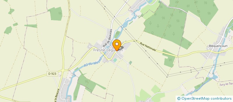 localisation de l'entreprise GENEREM à FRESNE-LEGUILLON