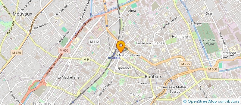 localisation de l'entreprise GENERIC WEB EDITIONS  ROUBAIX