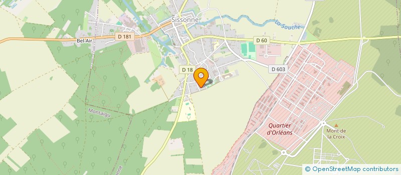 localisation de l'entreprise GENERIS ASSURANCES  SISSONNE