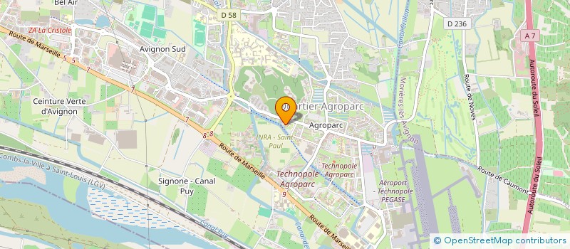 localisation de l'entreprise GENERIS SYSTEM GROUP INVESTISSEMENT  AVIGNON