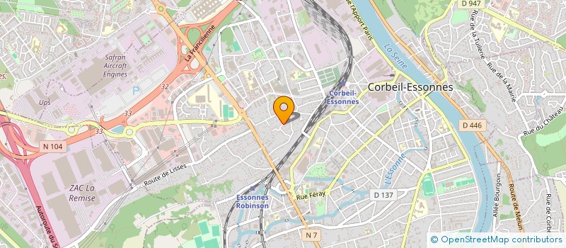 localisation de l'entreprise GENEROSITE DU COEUR à CORBEIL-ESSONNES