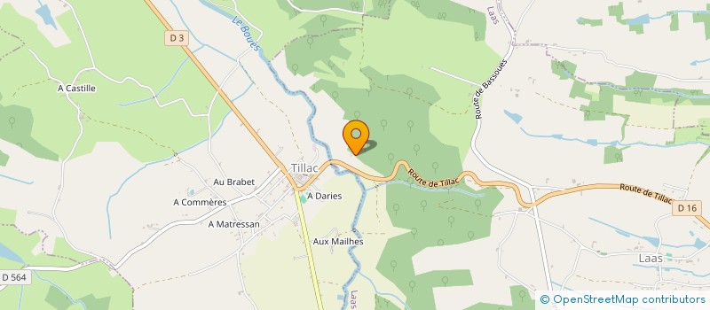 localisation de l'entreprise GENESE 1-3  AUX-AUSSAT