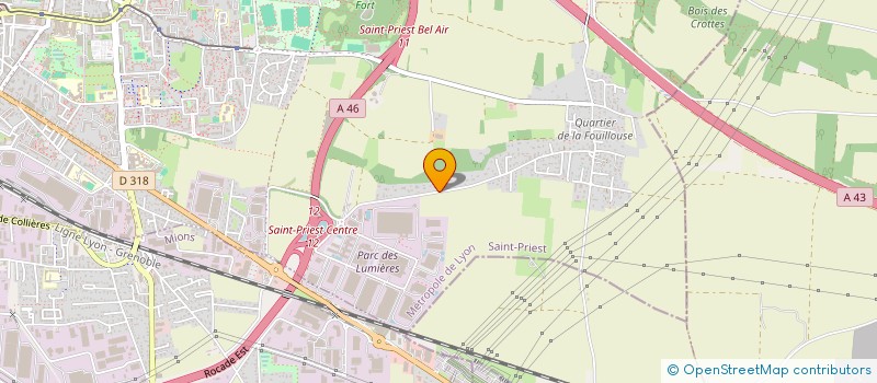 localisation de l'entreprise GENESE  SAINT-PRIEST